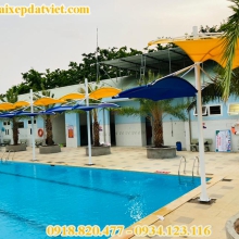 Dù che bể bơi - Dù che decor bể bơi, resort 
