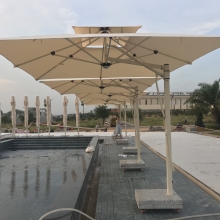Dù lệch tâm vuông 3m không rèm